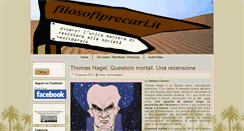 Desktop Screenshot of filosofiprecari.it